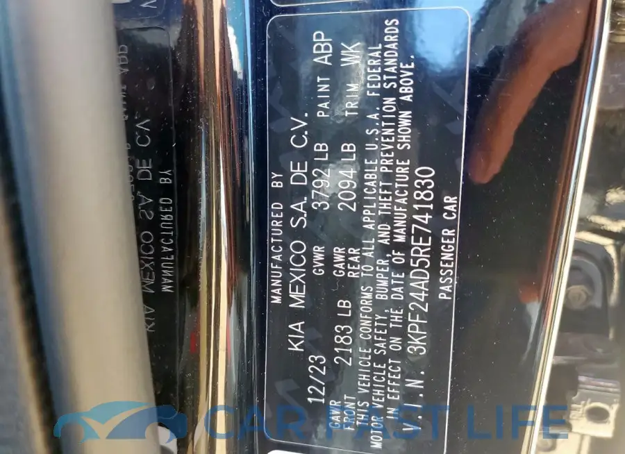 3KPF24AD5RE741830# 12