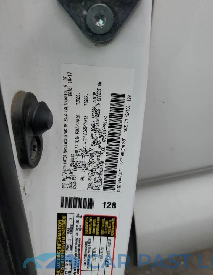 3TMDZ5BN7HM034930# 12