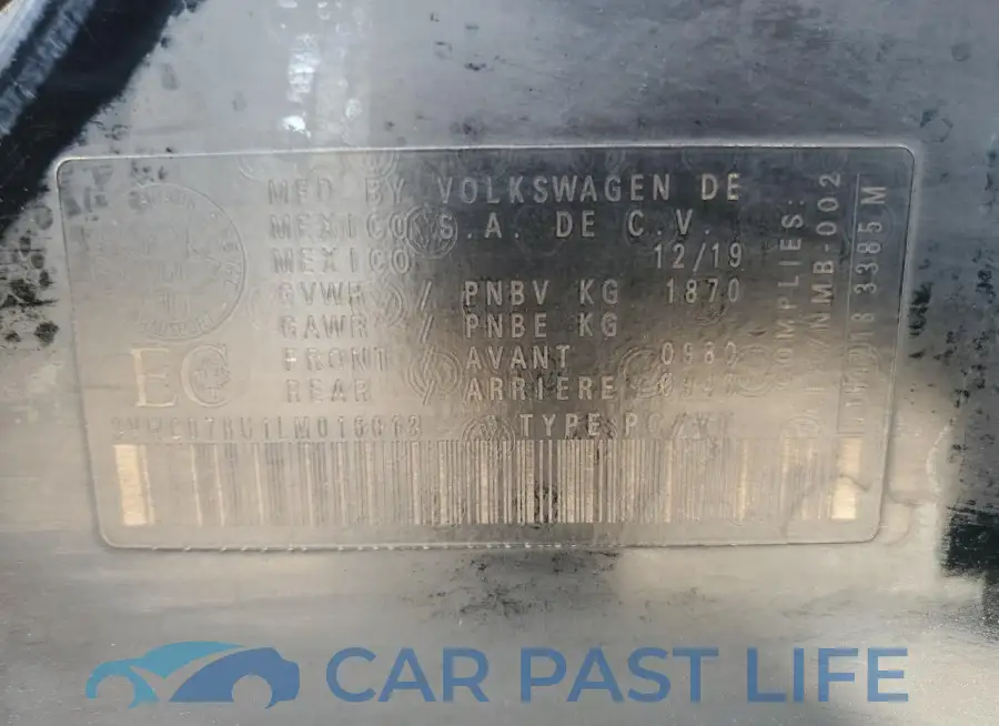 3VWCB7BU1LM016013# 12