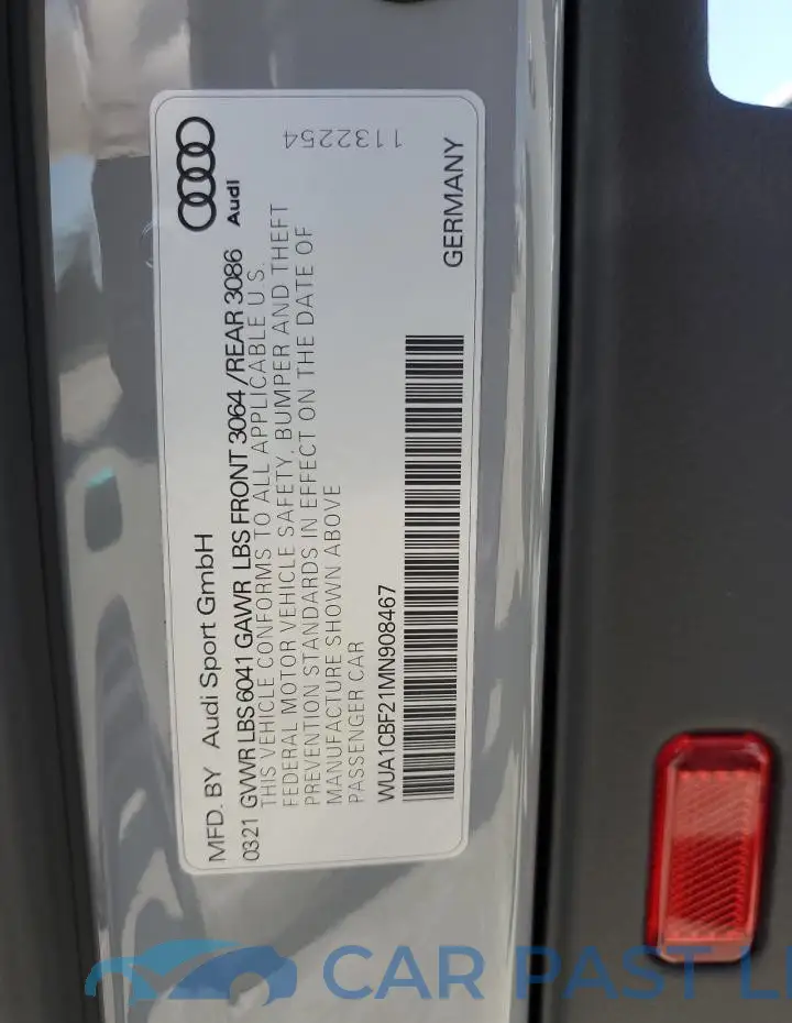 WUA1CBF21MN908467# 13