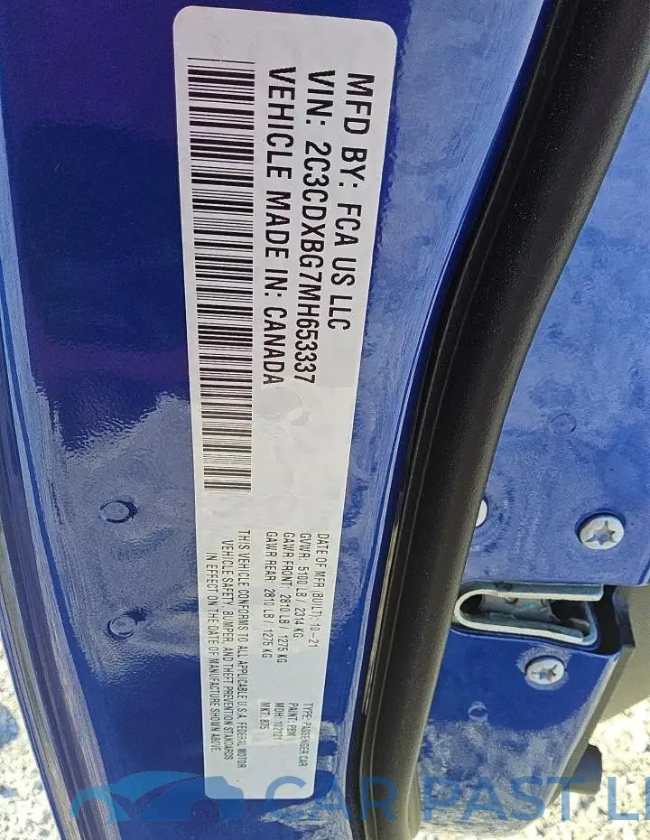 2C3CDXBG7MH653337# 12
