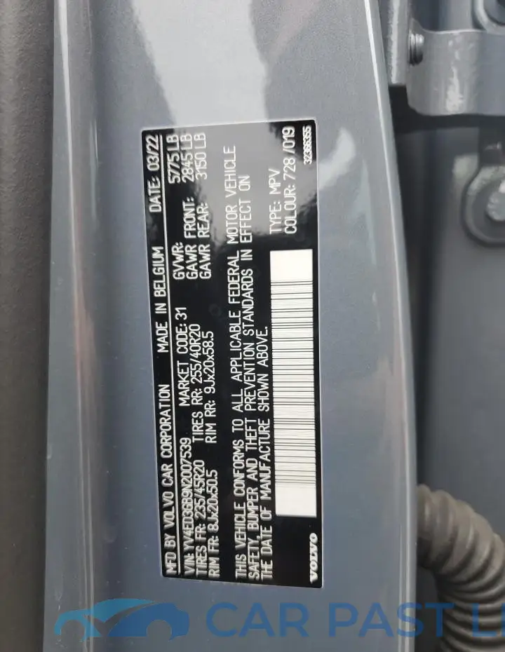 YV4ED3GB9N2007539# 13