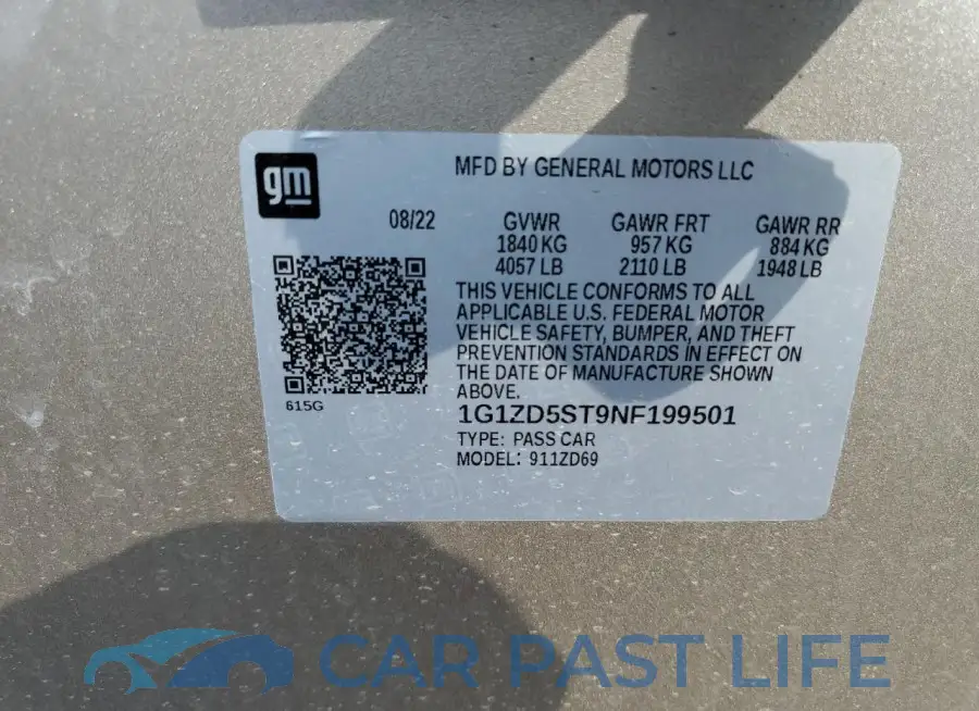 1G1ZD5ST9NF199501# 12