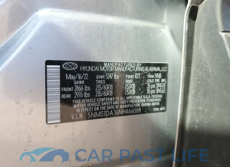 5NMS1DAJ6NH466088# 12