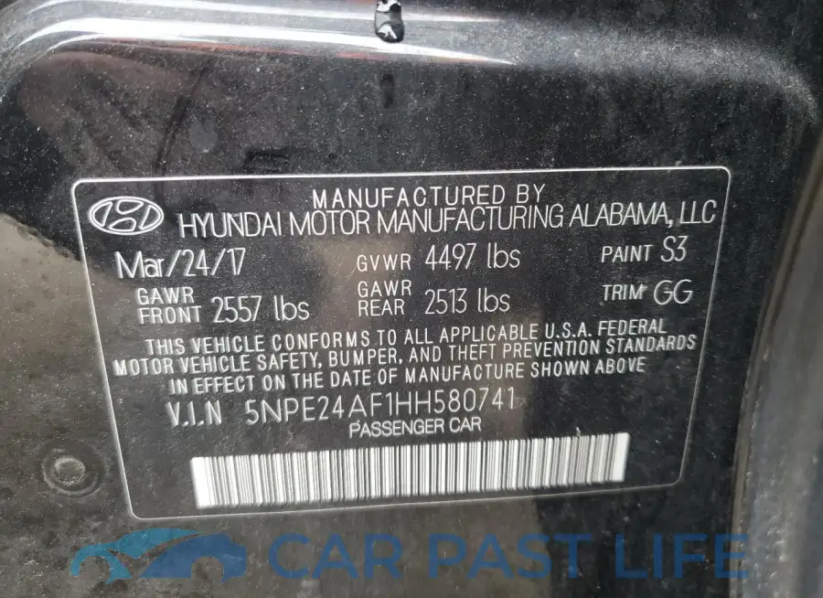 5NPE24AF1HH580741# 12