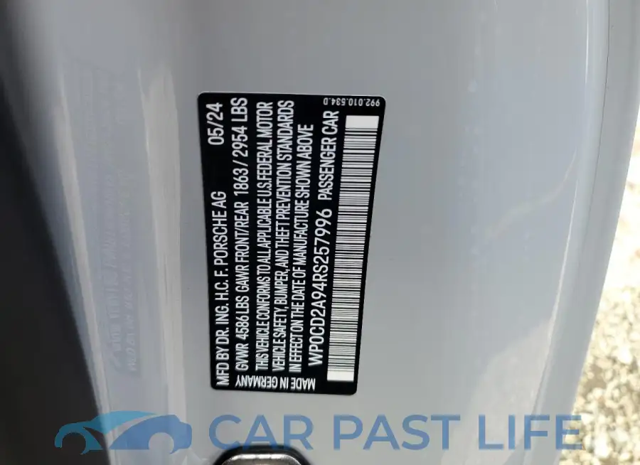 WP0CD2A94RS257996# 12