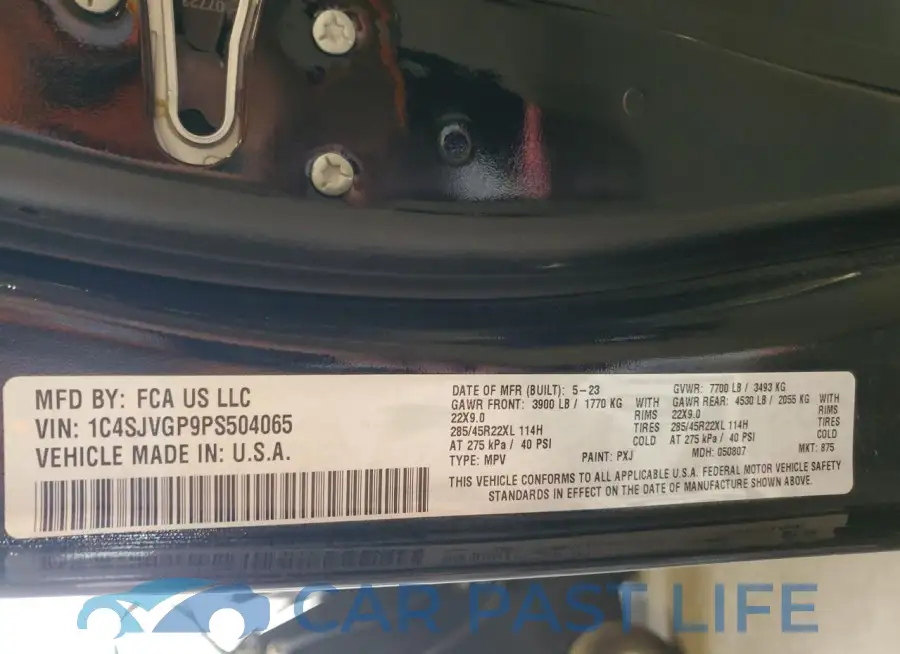 1C4SJVGP9PS504065# 14