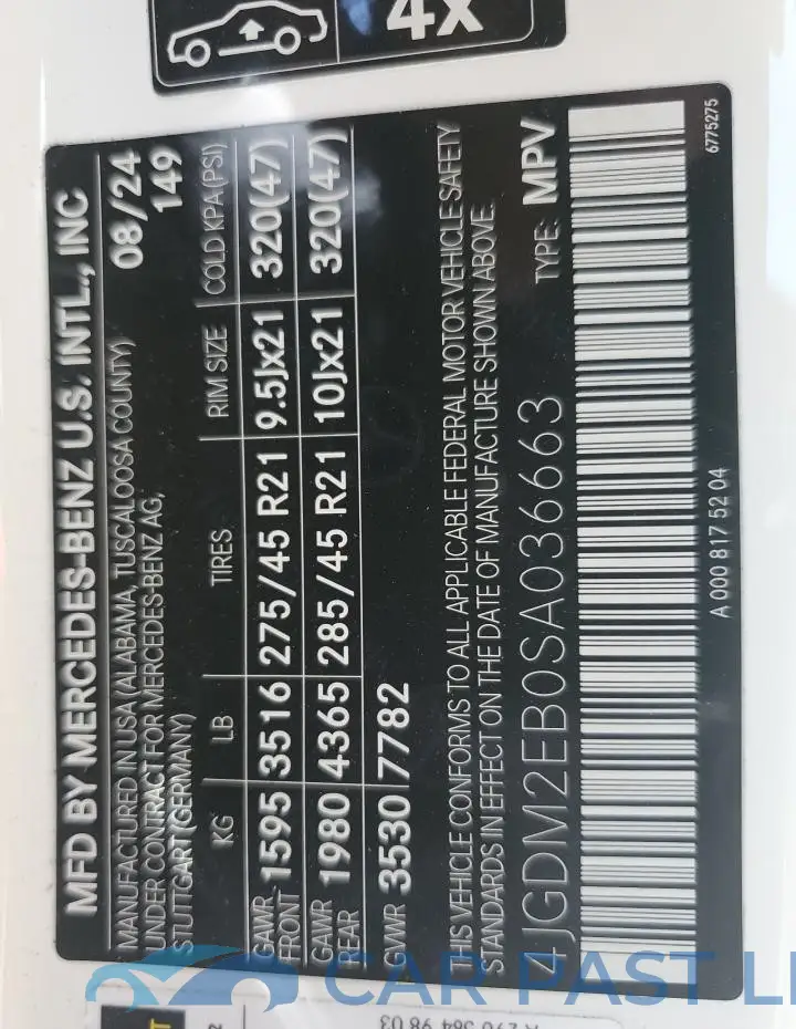 4JGDM2EB0SA036663# 14