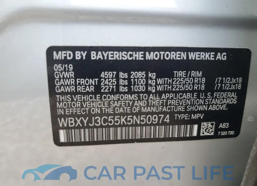 WBXYJ3C55K5N50974# 13