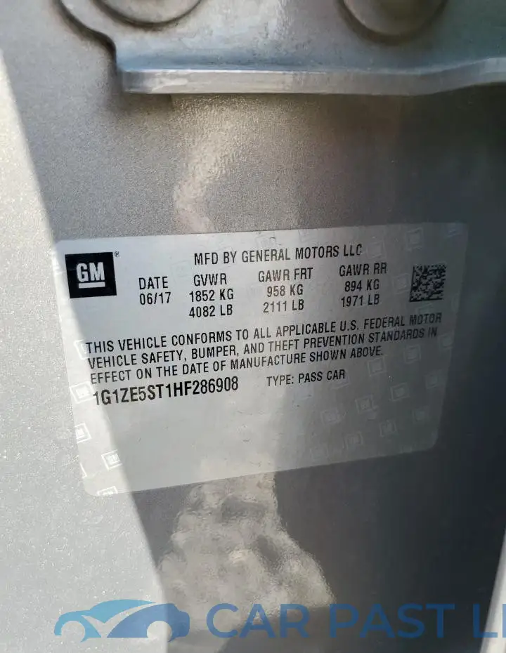 1G1ZE5ST1HF286908# 12