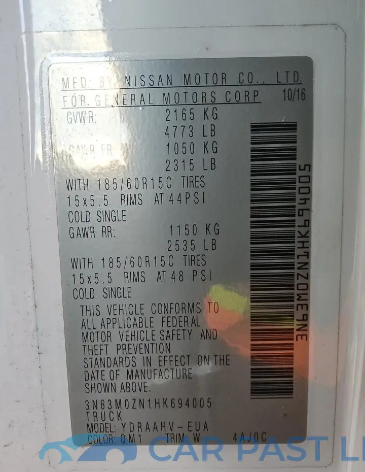 3N63M0ZN1HK694005# 13