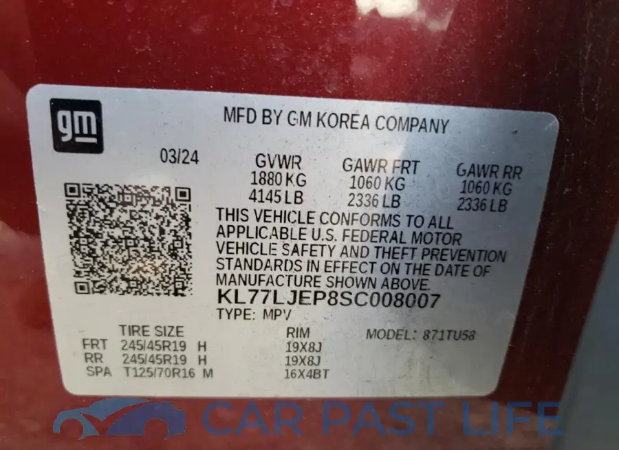 KL77LJEP8SC008007# 13
