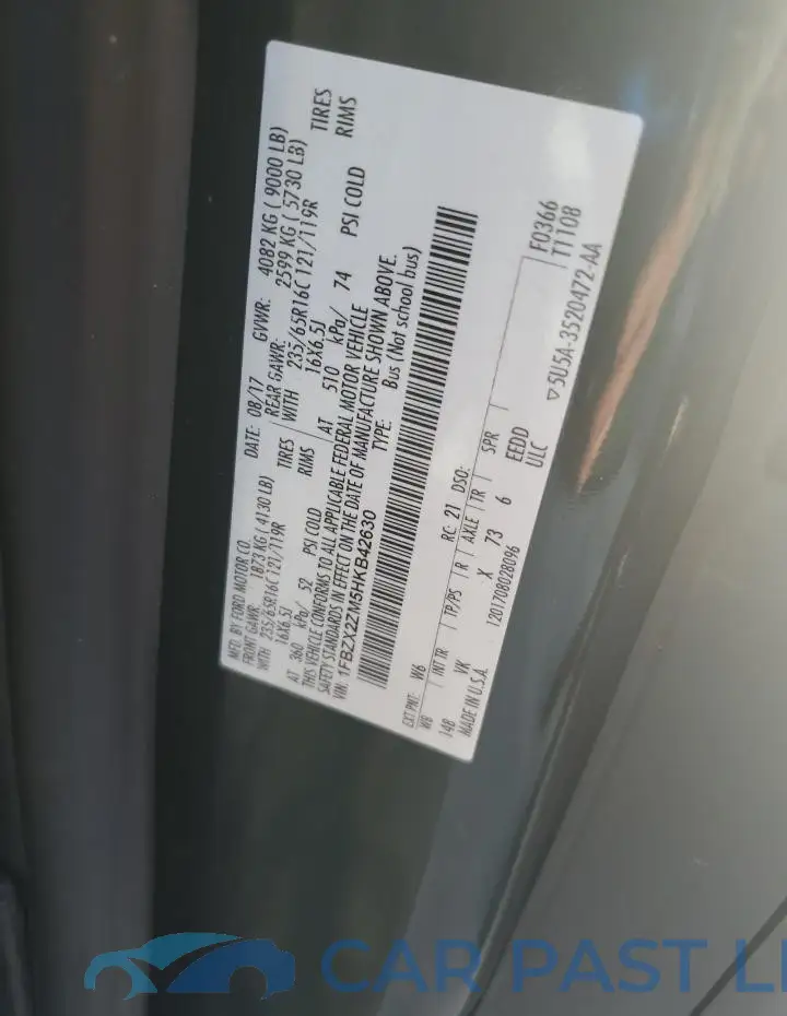 1FBZX2ZM5HKB42630# 13