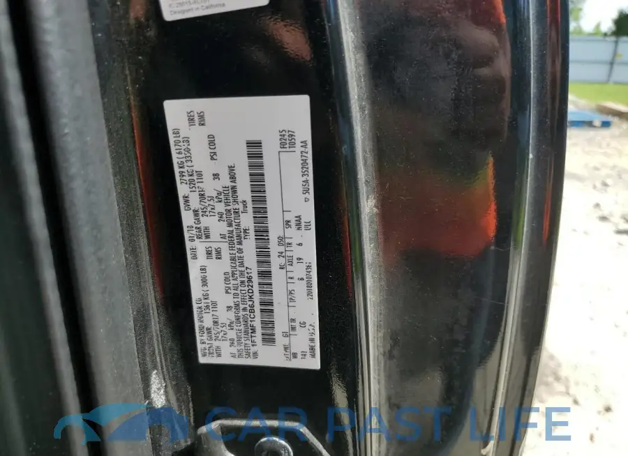 1FTMF1CB6JKD29617# 12