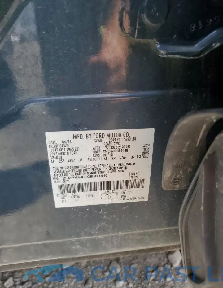 2FMPK4J89GBB71810# 13