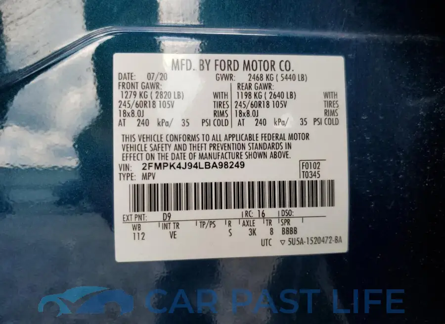 2FMPK4J94LBA98249# 13