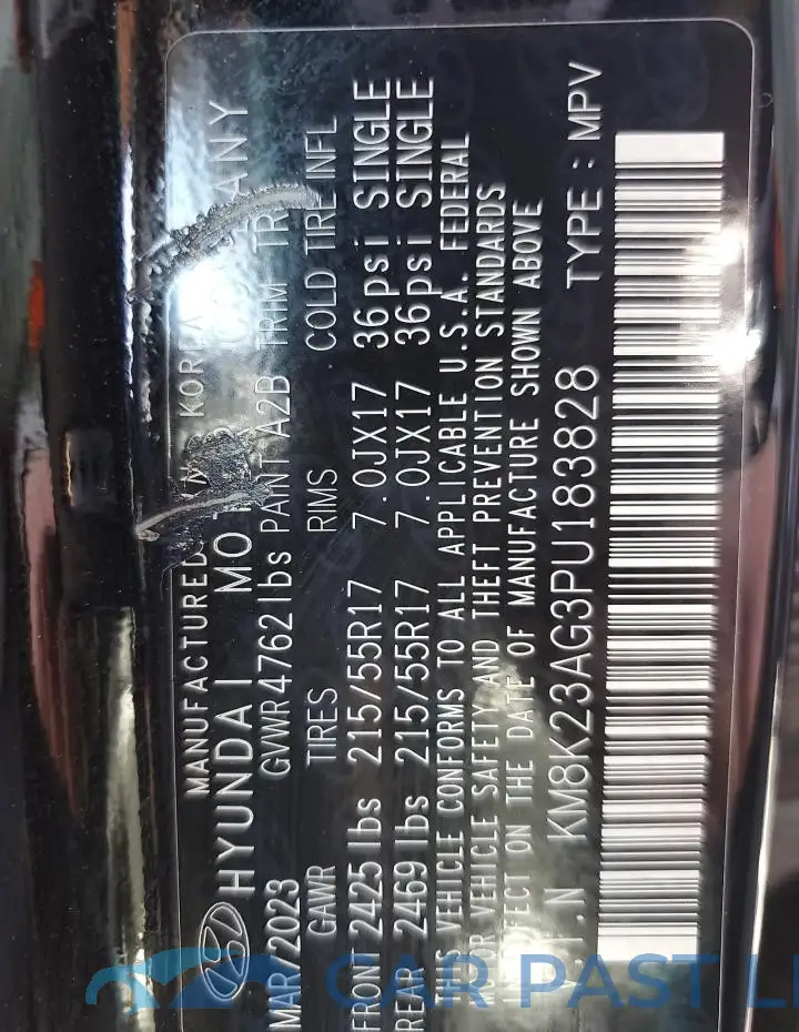 KM8K23AG3PU183828# 14