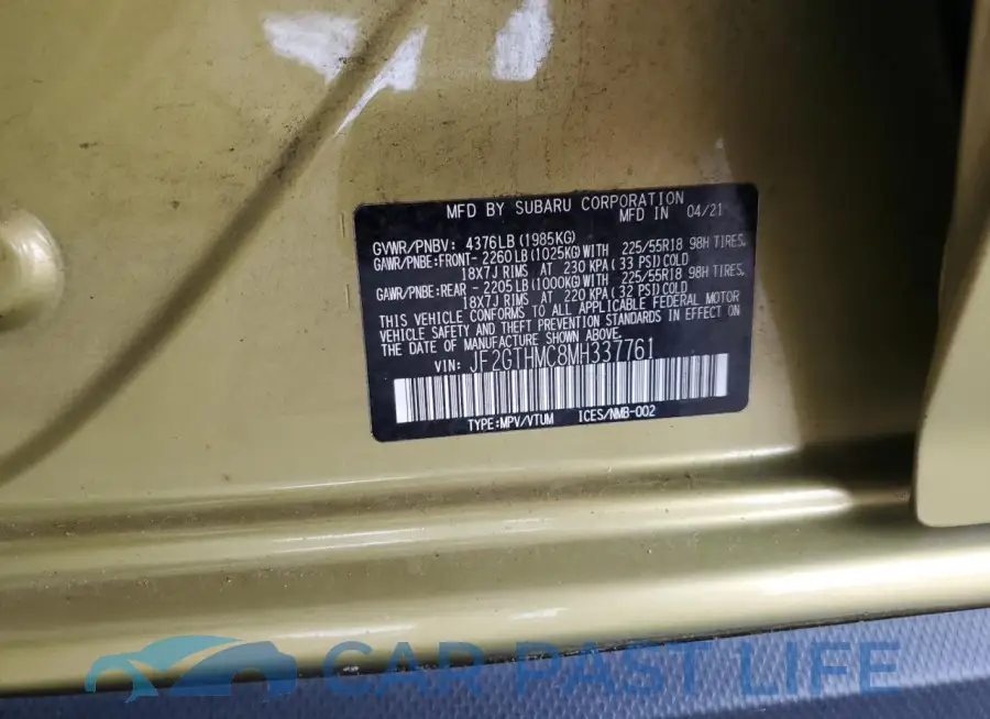 JF2GTHMC8MH337761# 13