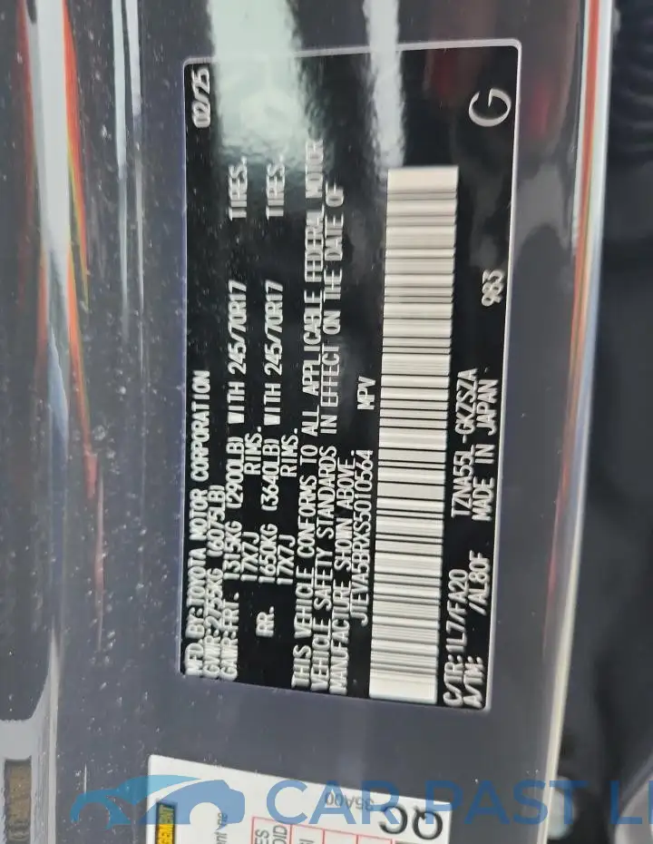 JTEVA5BRXS5010564# 13