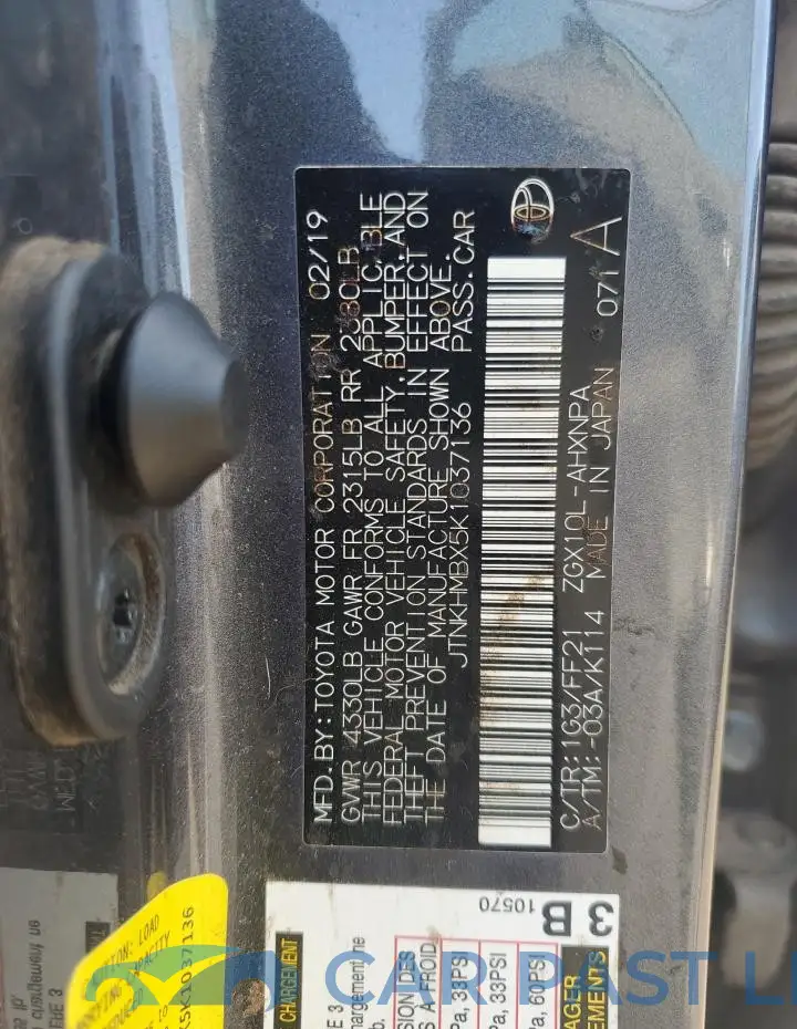 JTNKHMBX5K1037136# 13