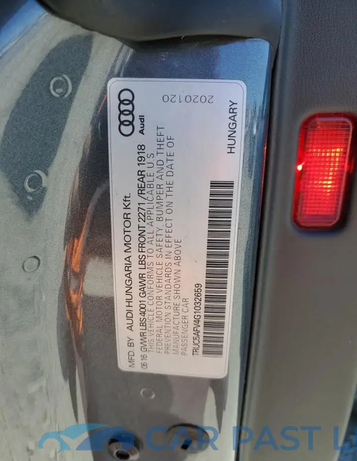 TRUC5AFV4G1032659# 13