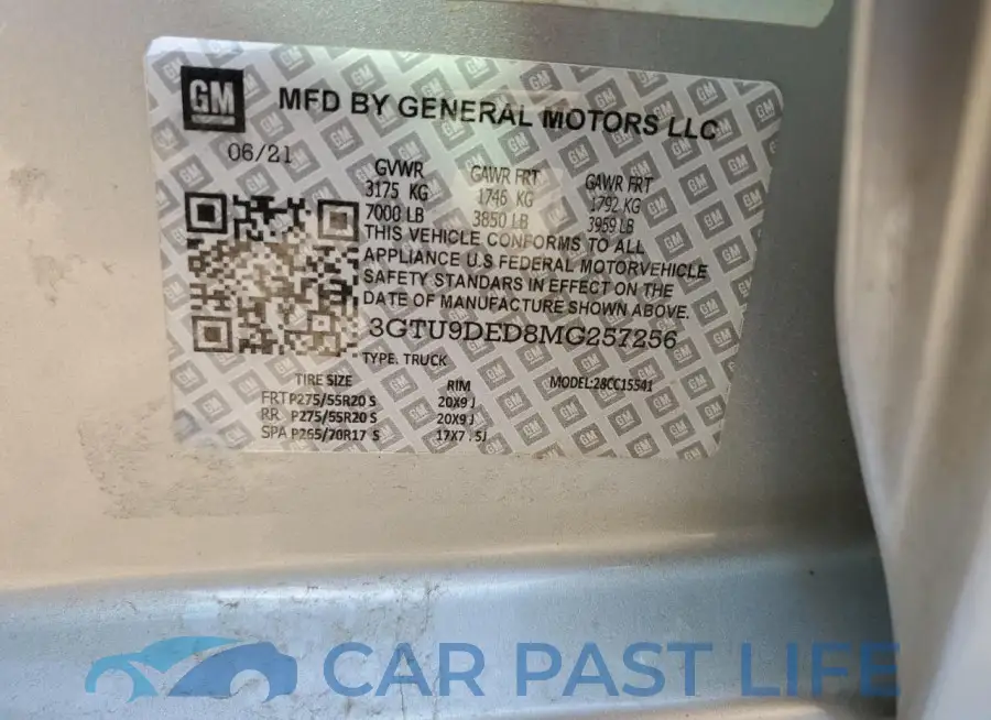 3GTU9DED9LG360569# 12