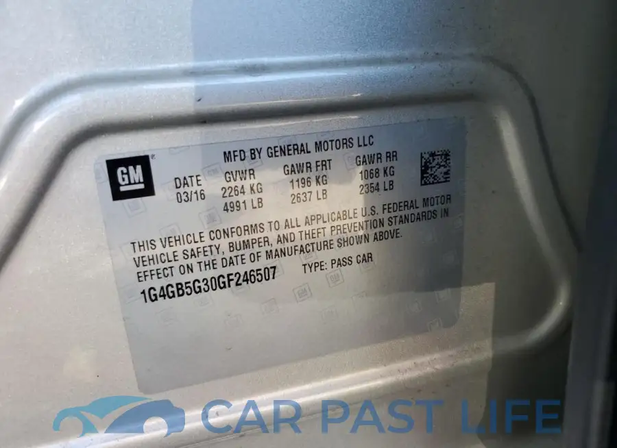 1G4GB5G30GF246507# 12