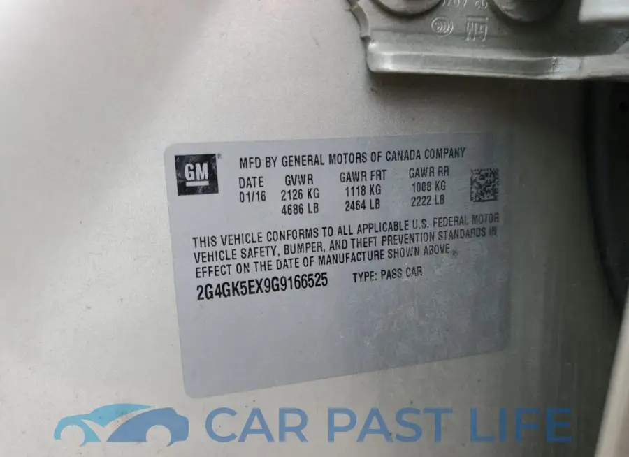 2G4GK5EX9G9166525# 12