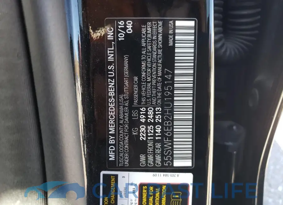 55SWF6EB2HU195147# 12