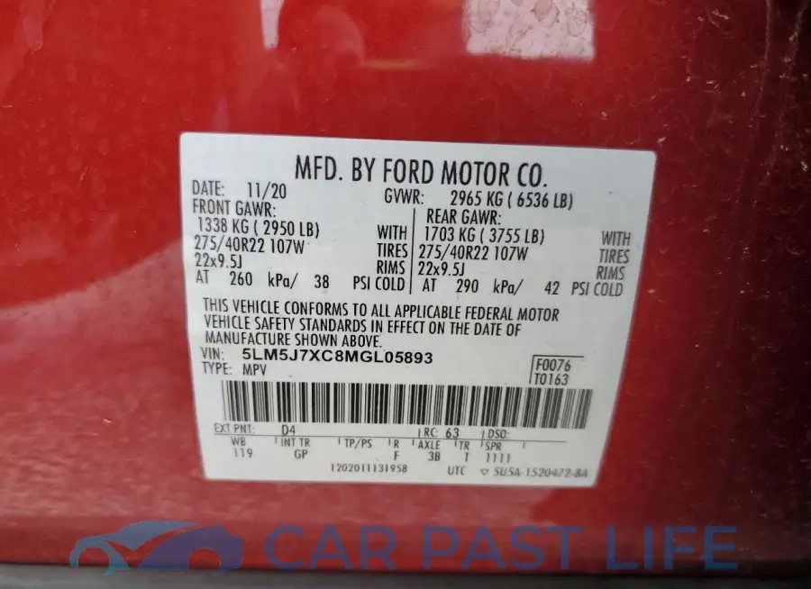 5LM5J7XC8MGL05893# 13