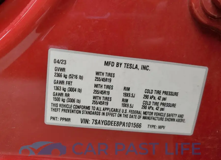 7SAYGDEE8PA101566# 14