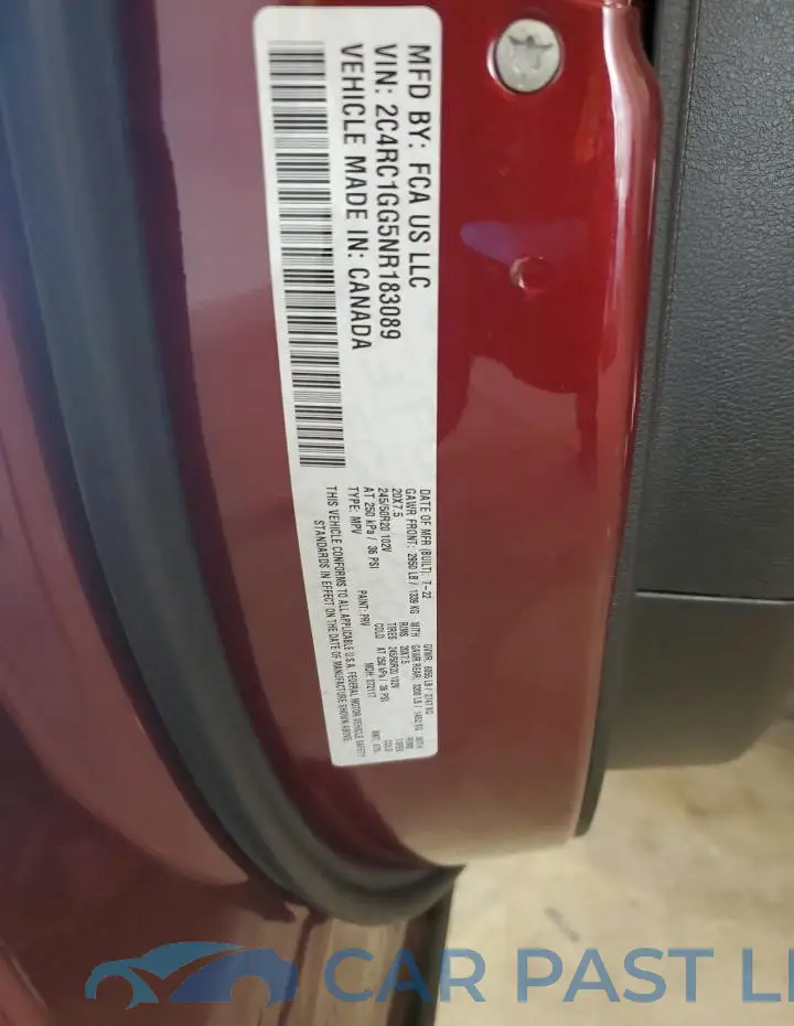 2C4RC1GG5NR183089# 13