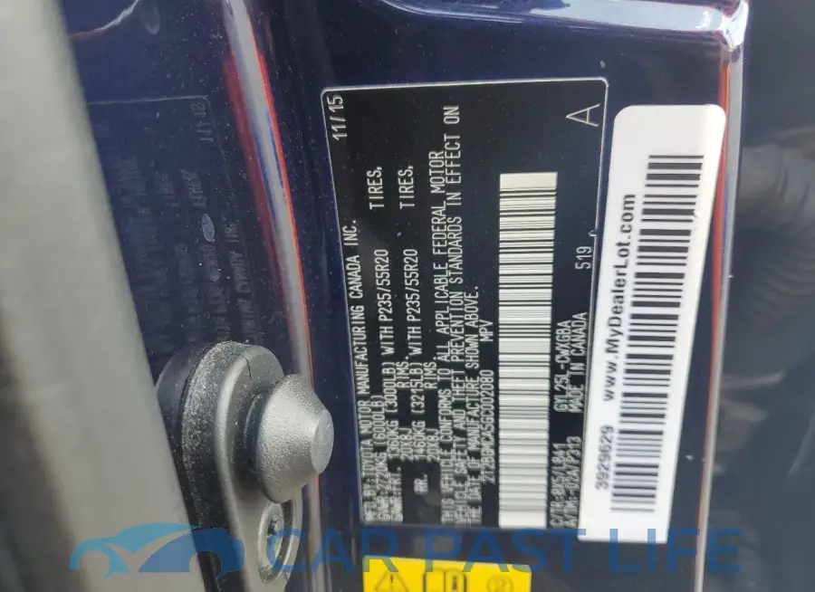 2T2BGMCA5GC002080# 13