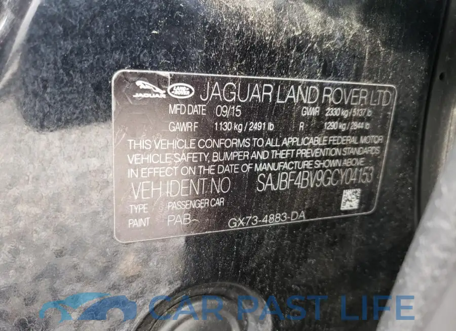 SAJBF4BV9GCY04153# 12