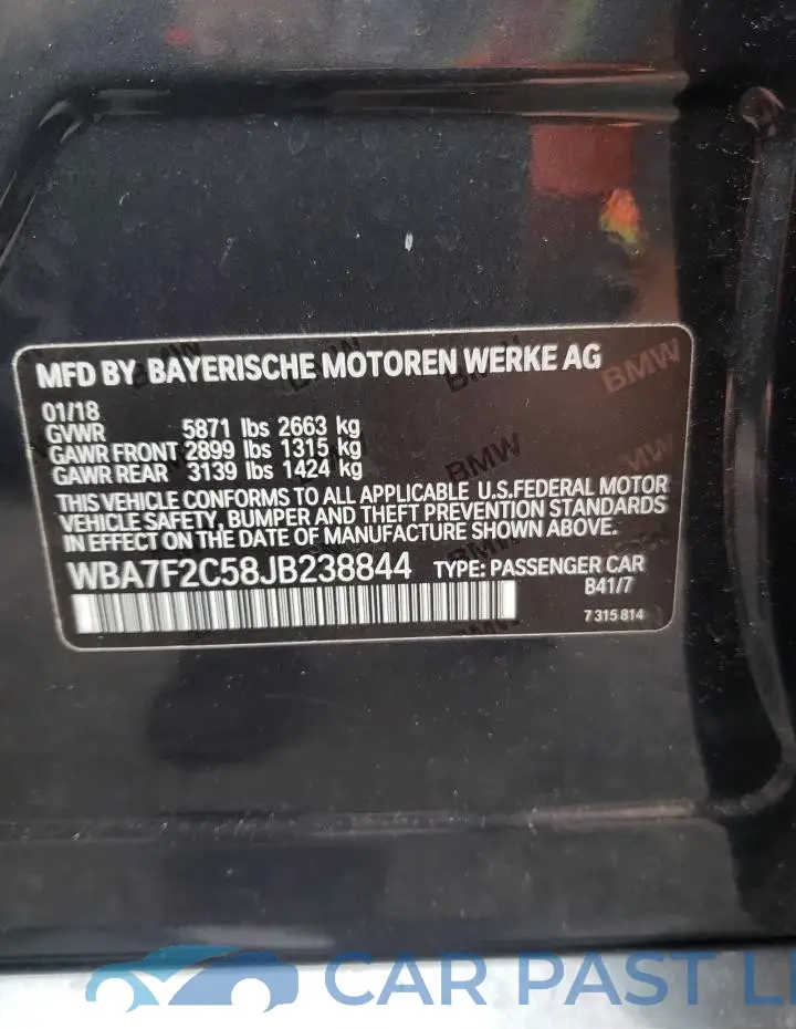 WBA7F2C58JB238844# 13