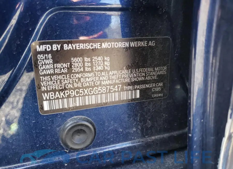 WBAKP9C5XGG587547# 12