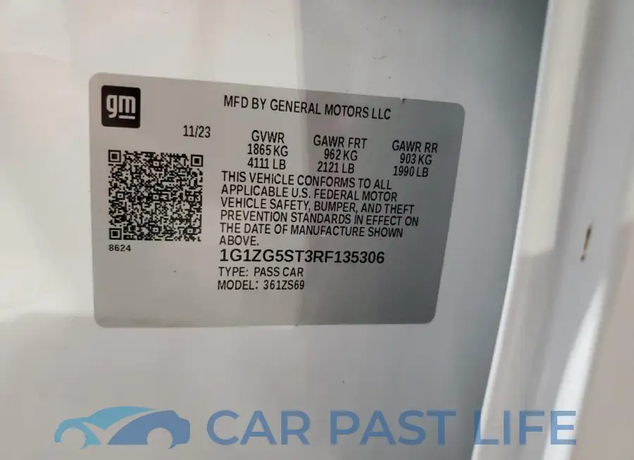 1G1ZG5ST3RF135306# 12