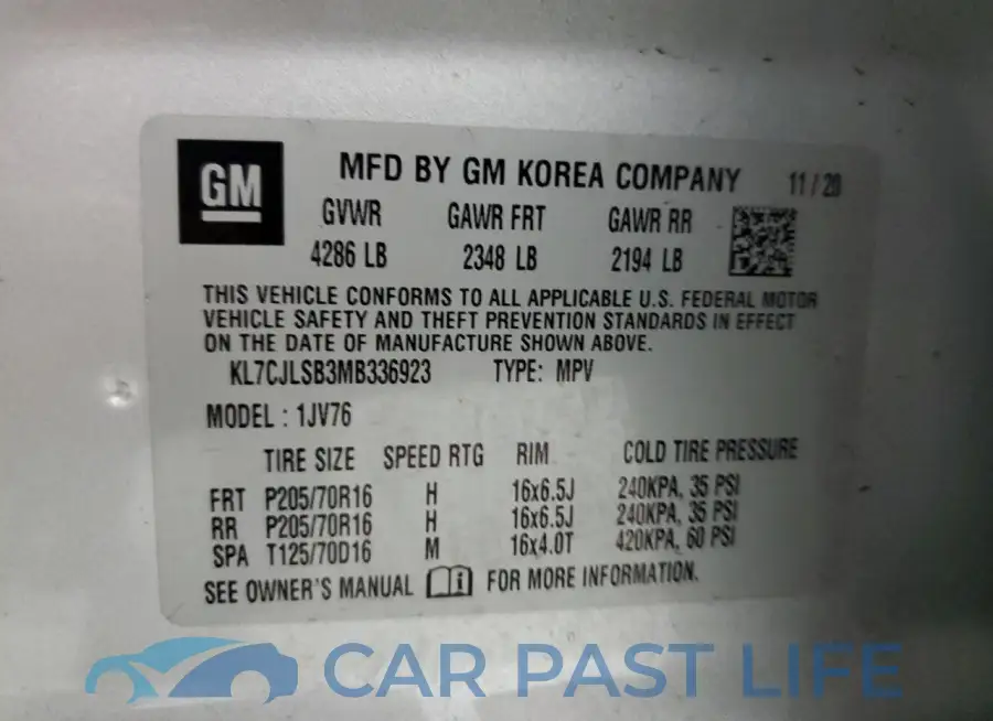 KL7CJLSB3MB336923# 12