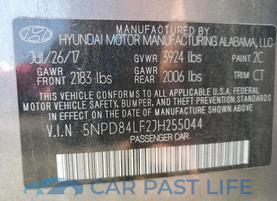 5NPD84LF2JH255044# 13