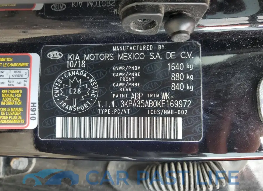 3KPA35AB0KE169972# 12