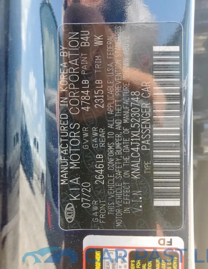 KNALC4J1XL5230748# 12
