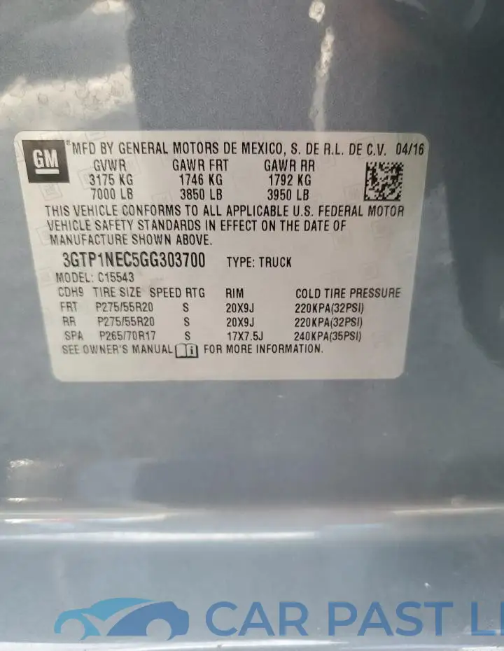 3GTP1NEC5GG303700# 12