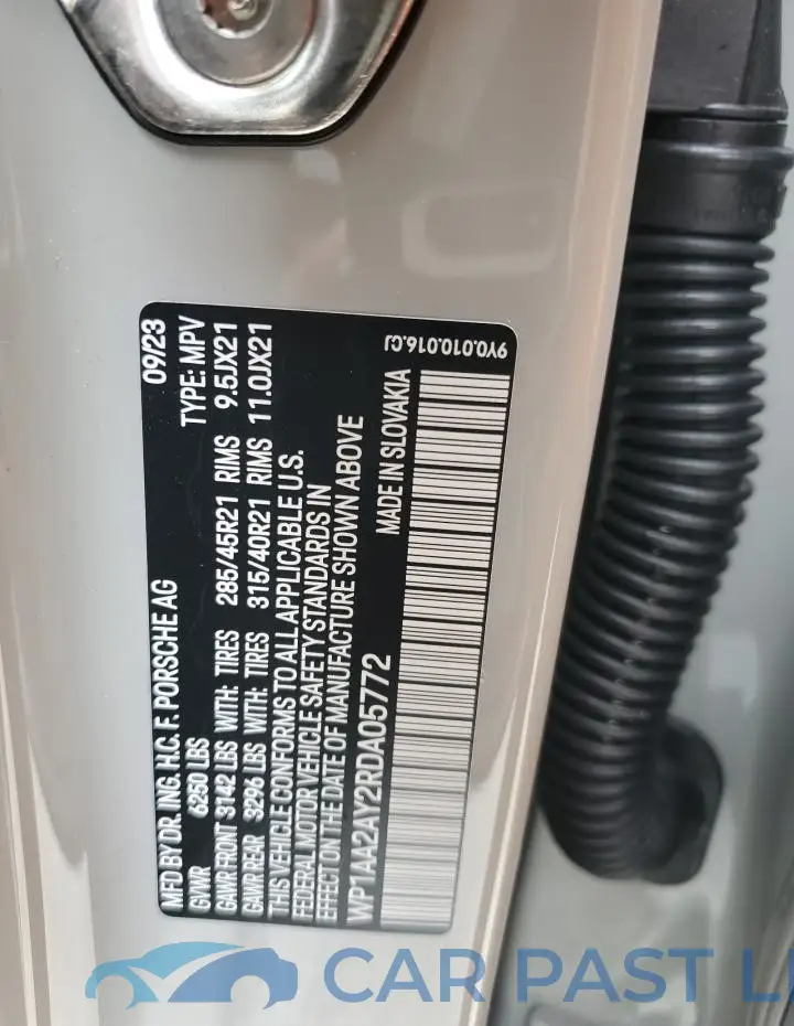 WP1AA2AY2RDA05772# 14