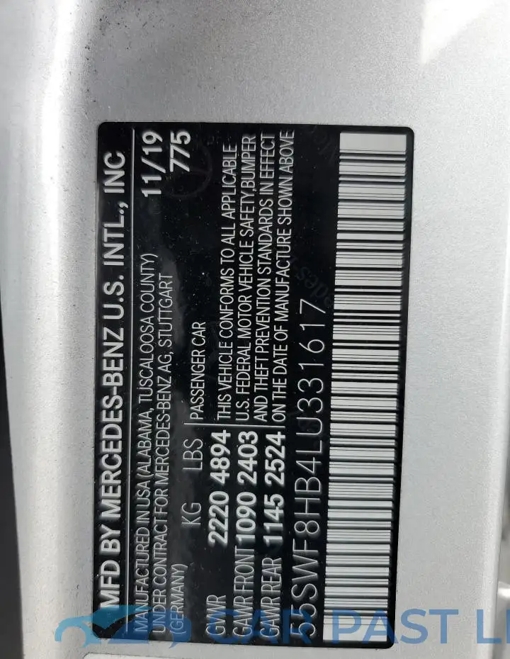 55SWF8HB4LU331617# 12