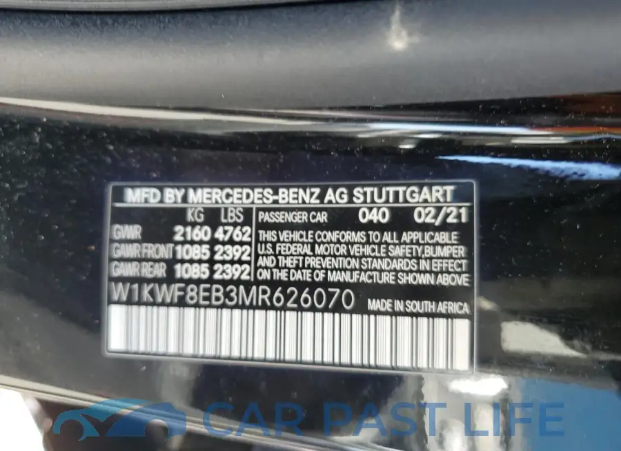 W1KWF8EB3MR626070# 12