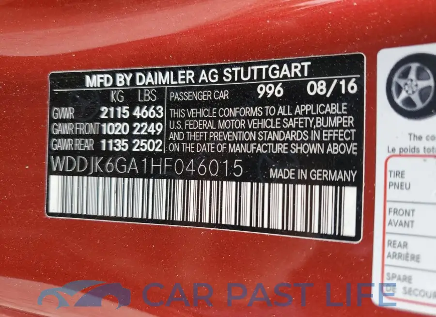 WDDJK6GA1HF046015# 12