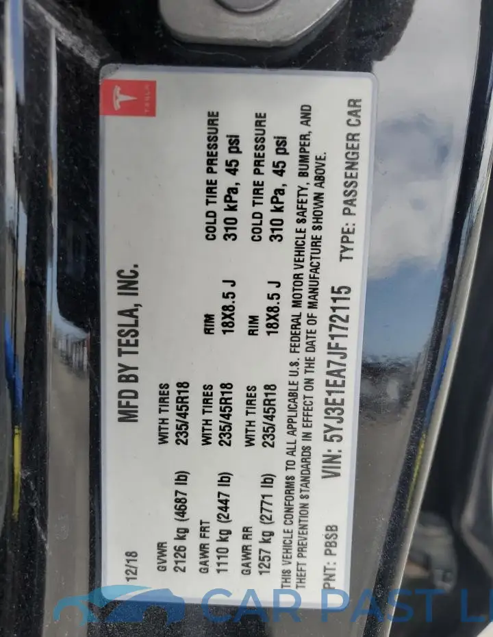 5YJ3E1EA7JF172115# 13