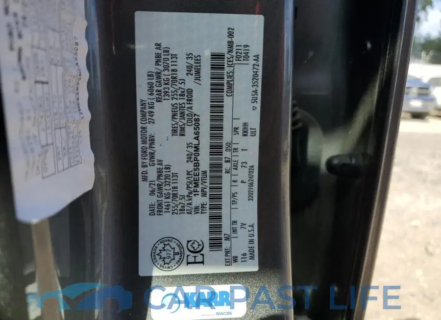 1FMEE5BP0MLA65087# 13