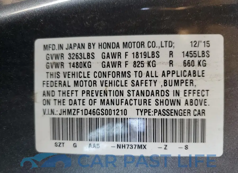 JHMZF1D46GS001210# 12