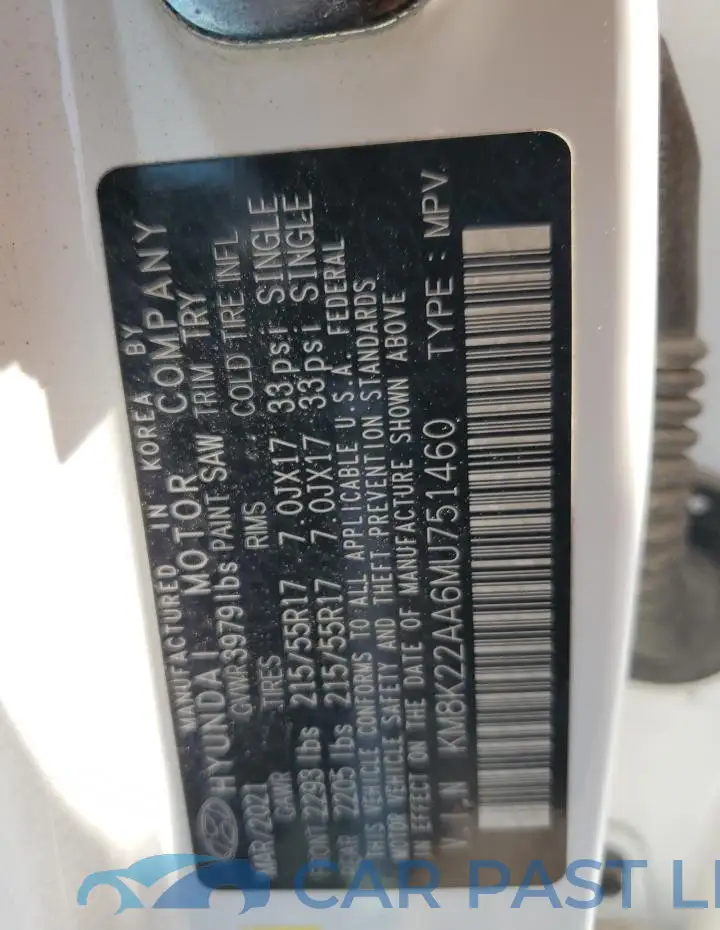 KM8K22AA6MU751460# 13